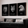 Quadro Decorativo Disciplina Dark