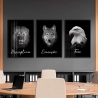 Quadro Decorativo Disciplina Dark