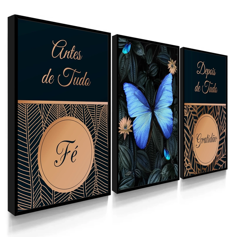 Quadro Decorativo Borboleta Fé Quadro Decorativo Borboleta Fé