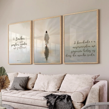 Quadro Decorativo Salmos Jesus