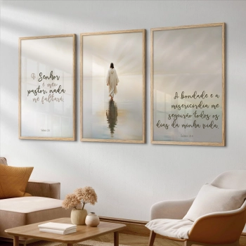 Quadro Decorativo Salmos Jesus
