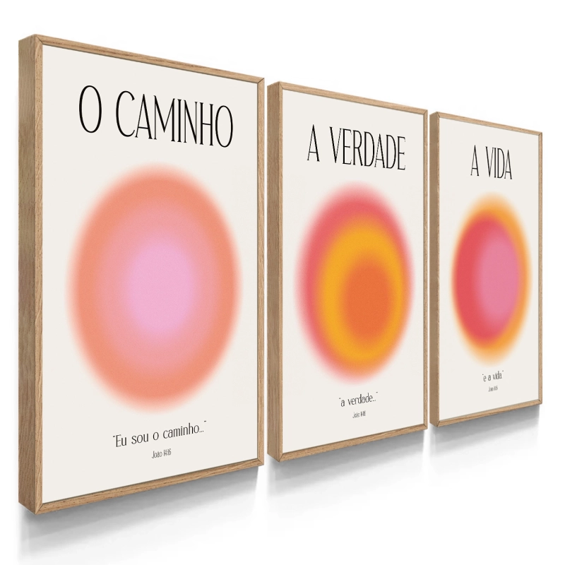Quadro Decorativo Caminho, Verdade e Vida Quadro Decorativo Caminho, Verdade e Vida