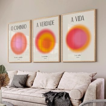Quadro Decorativo Caminho, Verdade e Vida