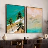 Quadro Decorativo Duo Praia Alma Livre