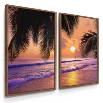 Quadro Decorativo Duo Praia Roxa