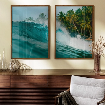 Quadro Decorativo Duo Praia Relax