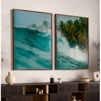 Quadro Decorativo Duo Praia Relax