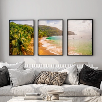 Quadro Decorativo Duo Praia Montanha