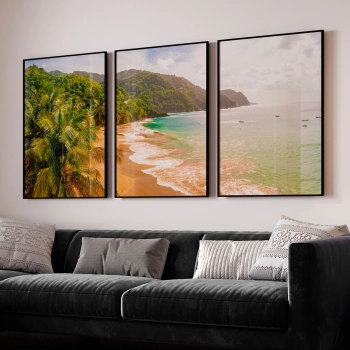 Quadro Decorativo Duo Praia Montanha