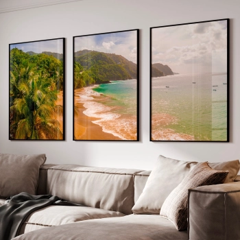 Quadro Decorativo Duo Praia Montanha