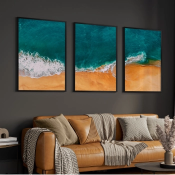 Quadro Decorativo Duo Praia Costa Dourada