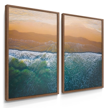 Quadro Decorativo Duo Praia Beira Mar