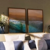 Quadro Decorativo Duo Praia Beira Mar
