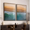 Quadro Decorativo Duo Praia Beira Mar