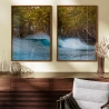 Quadro Decorativo Duo Praia Onda Tropical