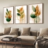Quadro Decorativo Floral Abstrato Trio