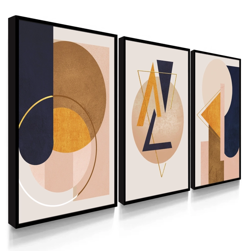 Quadro Decorativo Geométrico Tons Terrosos Quadro Decorativo Geométrico Tons Terrosos