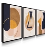 Quadro Decorativo Geométrico Tons Terrosos