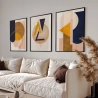 Quadro Decorativo Geométrico Tons Terrosos