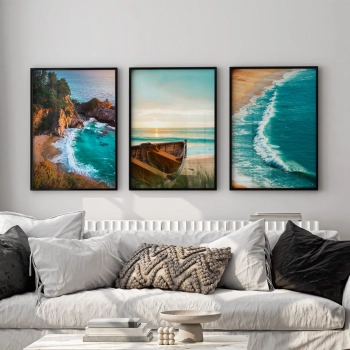 Quadro Decorativo Praia Verde