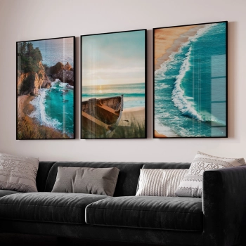 Quadro Decorativo Praia Verde
