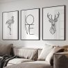 Quadro Decorativo Love Amor