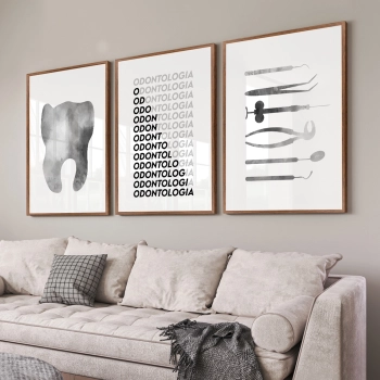 Quadro Decorativo Profissão Dentista
