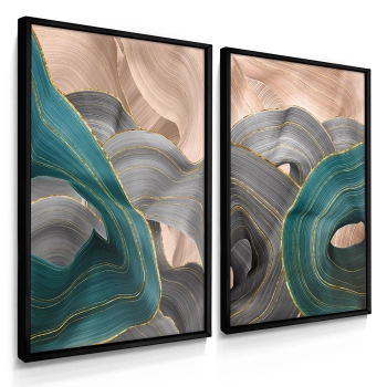 Quadro Decorativo Duo Esmeralda