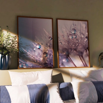 Quadro Decorativo Duo Dente de Leão Rosé