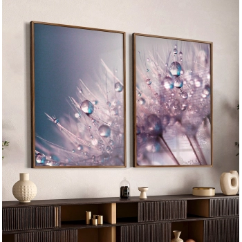 Quadro Decorativo Duo Dente de Leão Rosé