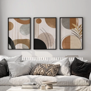 Quadro Decorativo Boho Abstrato Neutro