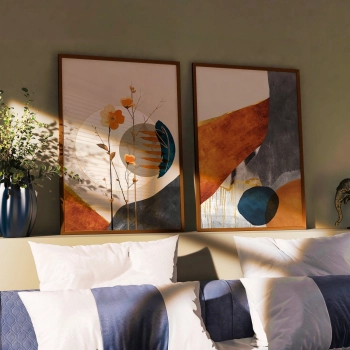 Quadro Decorativo Duo Boho Flor da Terra