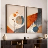 Quadro Decorativo Duo Boho Flor da Terra
