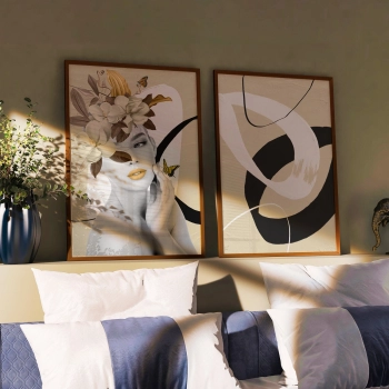 Quadro Decorativo Duo Mulher Baunilha