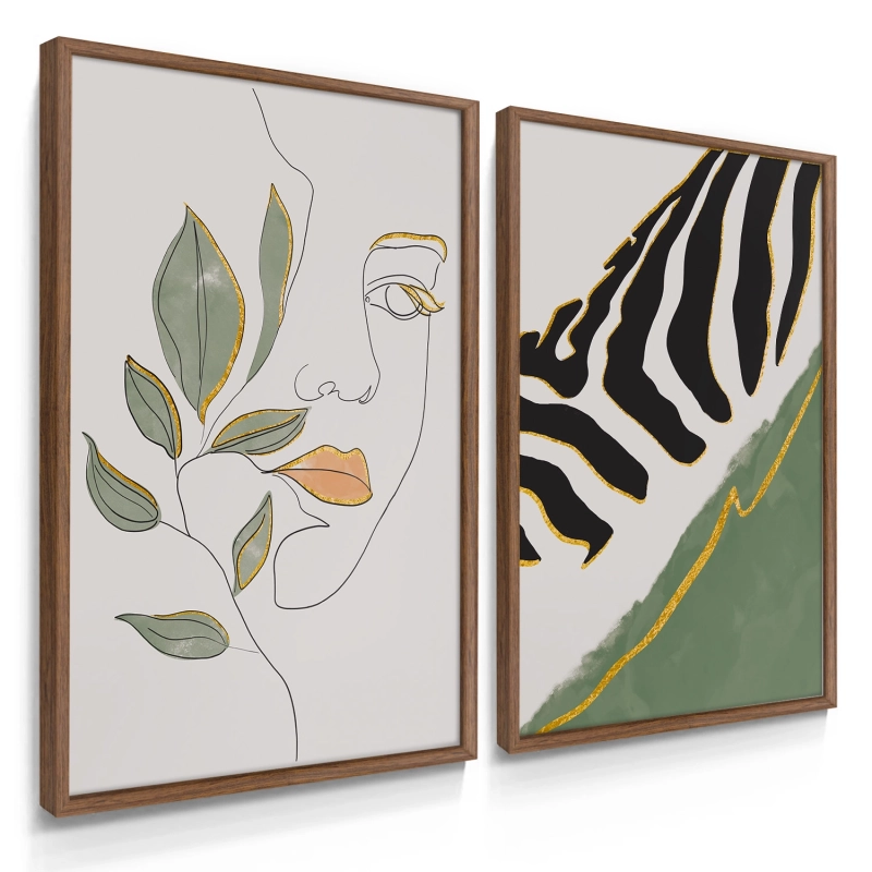 Quadro Decorativo Duo Boho Woman Quadro Decorativo Duo Boho Woman