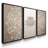 Quadro Decorativo Mandala Bege