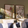 Quadro Decorativo Mulher Flores Neutro
