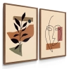 Quadro Decorativo Duo Abstrato Boho