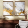 Quadro Decorativo Duo Plaster Gold