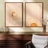 Quadro Decorativo Duo Boho Sol e Lua