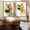 Quadro Decorativo Duo Floral Abstrato