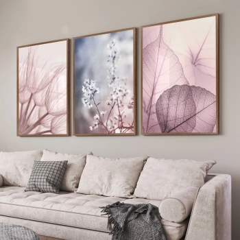 Quadro Decorativo Flores Rosé