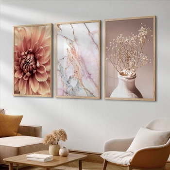 Quadro Decorativo Vaso Rosé