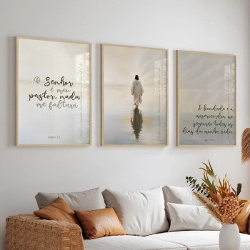 Quadro Decorativo Salmos Jesus