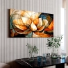 Quadro Decorativo em Canvas Flor de Lotus Abstrato