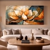 Quadro Decorativo em Canvas Flor de Lotus Abstrato