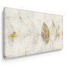 Quadro Decorativo em Canvas Folhas Douradas