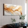 Quadro Decorativo Canvas Abstrato Dourado