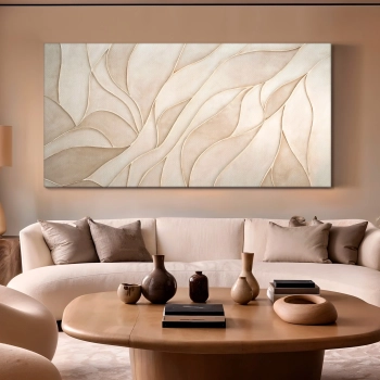 Quadro Decorativo Canvas Tons Bege