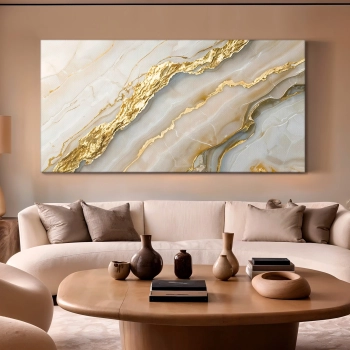 Quadro Decorativo Canvas Abstrato Marmorizado